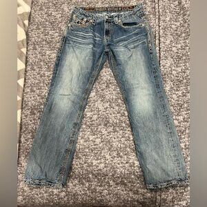 Men’s Rock Revival “Dan” relaxed straight leg jeans